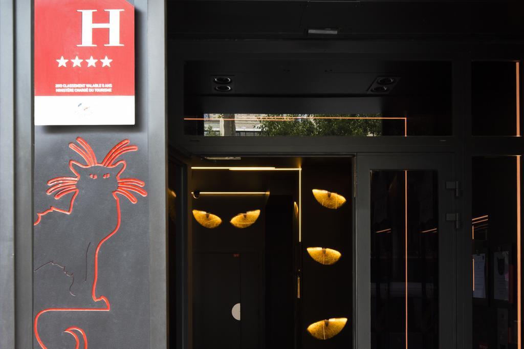 Hotel Le Chat Noir Paris Exterior foto